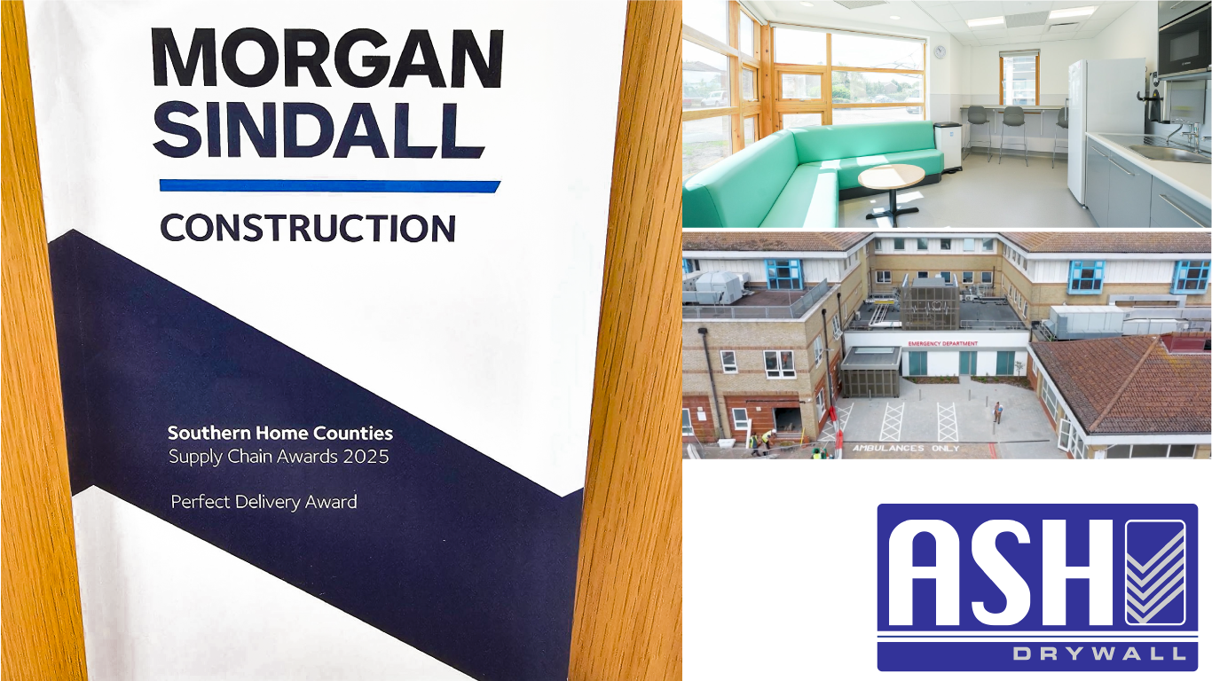 ASH Drywall receives a Morgan Sindall Supply Chain Award